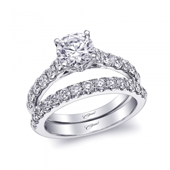 RING LC5461 | BAND WC5461 Matching diamond wedding band.