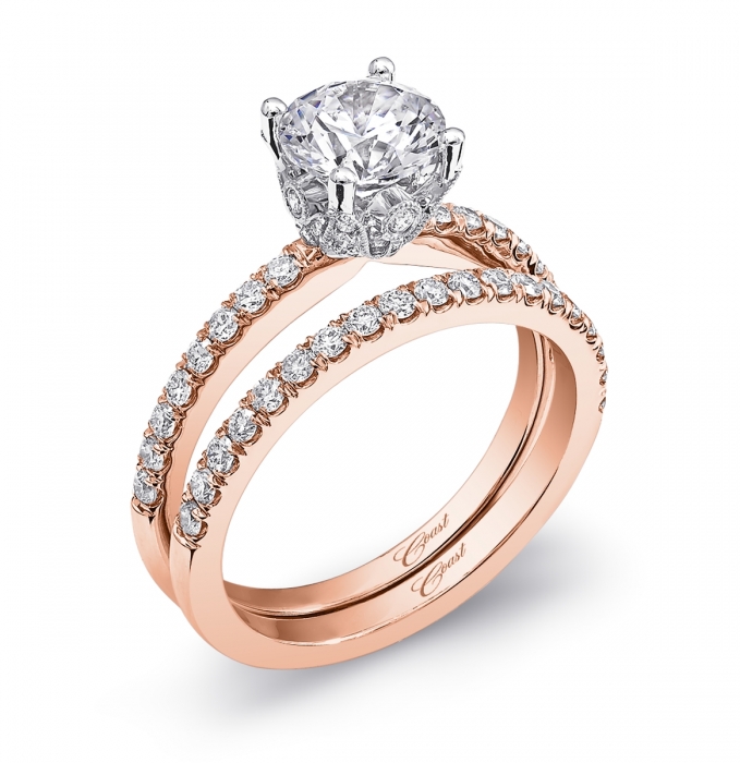 Engagement ring #LC5399ARG - Rose Gold Collection - Coast Diamond ...