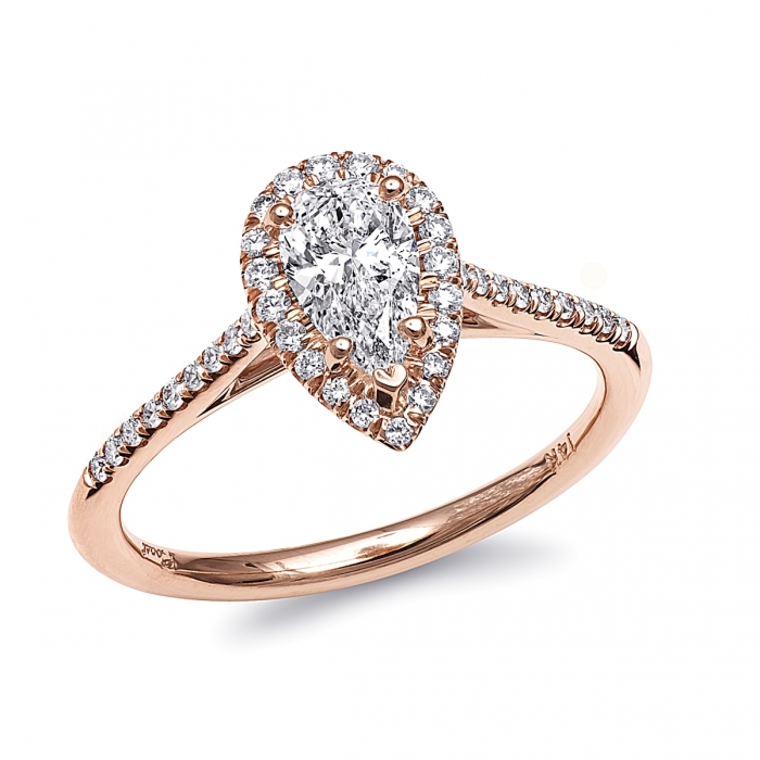  Engagement  ring  LC5410 PRSRG Rose Gold  Collection 